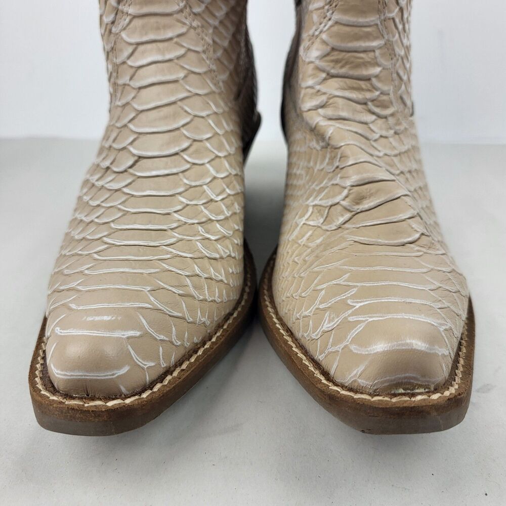 Dingo Sorta Sweet Snake Print Snip Toe Pull On Cowboy Boot 6 M - Picture 6 of 12